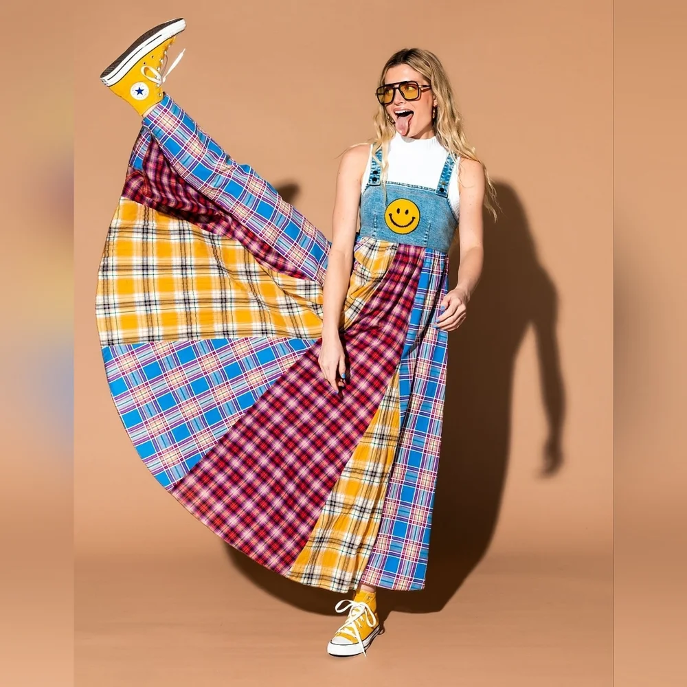 Dressed In Lala Walking On Sunshine Overall Dress - Picture 6 of 10